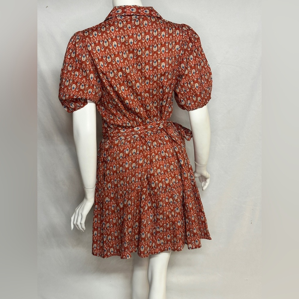 Lilla P Size S Tags On button up belted collared dress - Picture 12 of 17